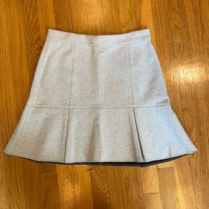 6 Madewell grey pleated/skater style skirt